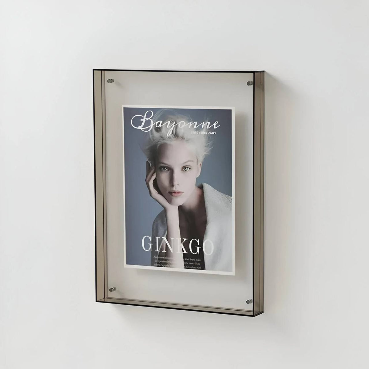 Modern Acrylic Picture Frame, Clear Transparent Design