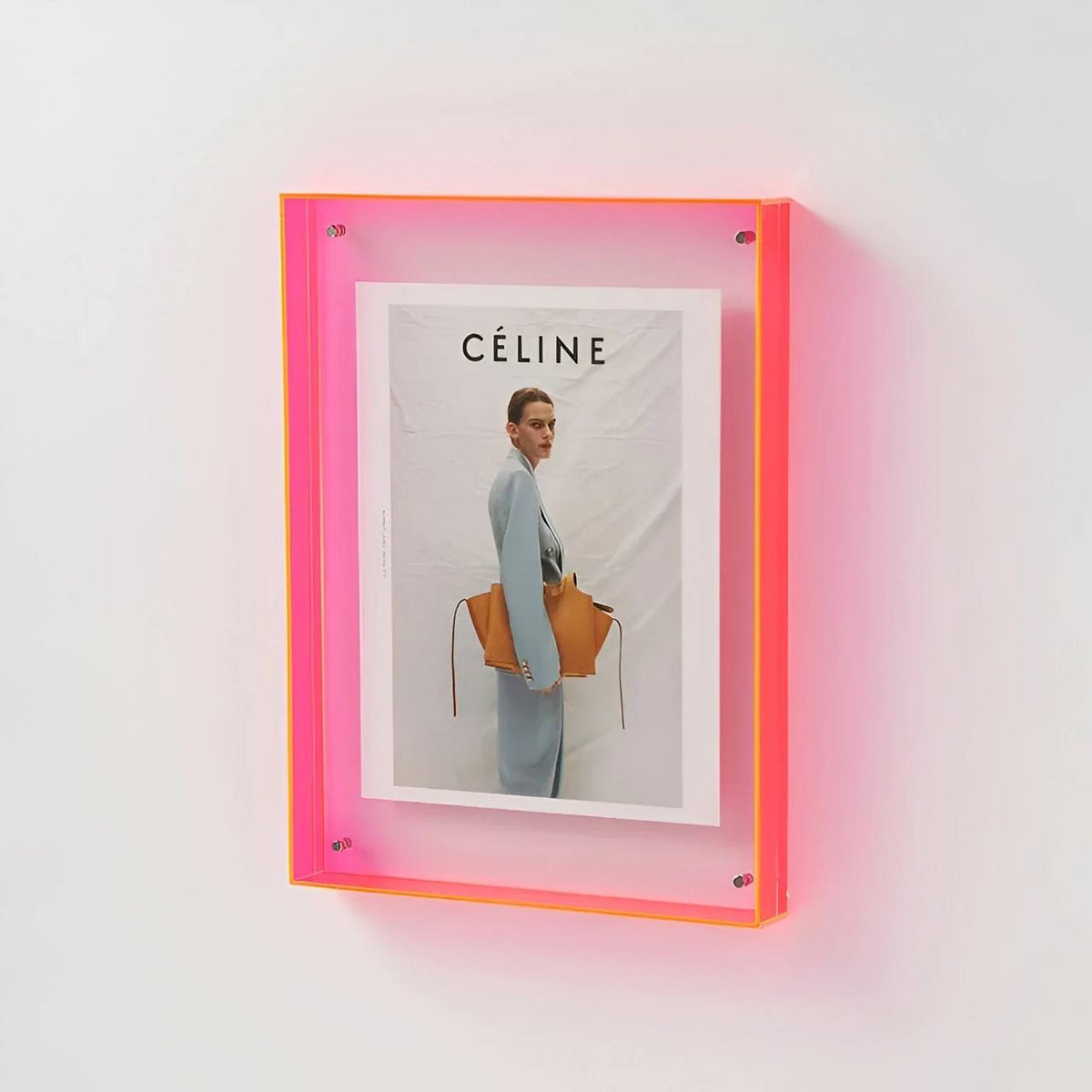 Modern Acrylic Picture Frame, Clear Transparent Design