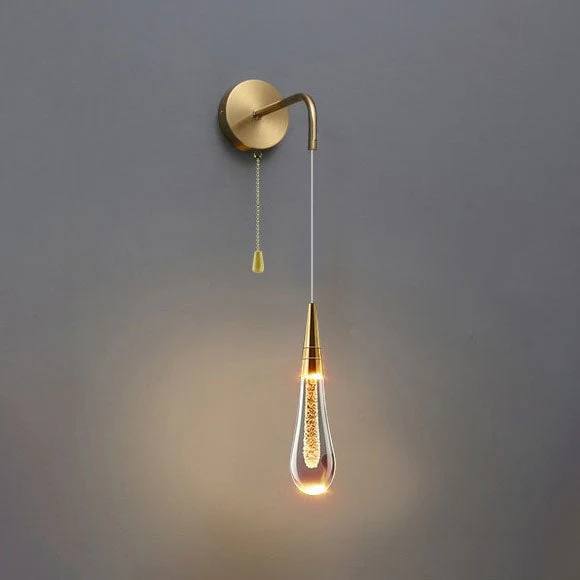 LED Wall Light, Teardrop Design for Bedroom and Living Room
