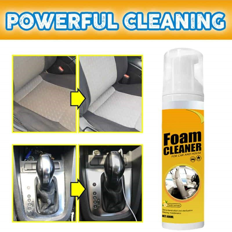 Multi-Surface Foam Cleaner with Gentle Formula and No-Rinse Finish, 3.38 oz